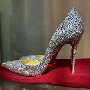 Christian Louboutin Iriza Swarovski Crystals AB Pump. An ultimate wedding shoe!